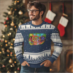 Autism Acceptance Ugly Christmas Sweater Accept Understand Love Autistic Support Autism Acceptance Ugly Christmas Sweater Accept Understand Love Autistic Support