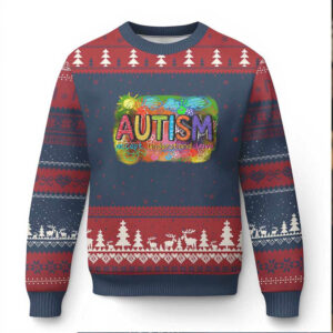 Autism Acceptance Ugly Christmas Sweater Accept Understand Love Autistic Support