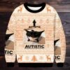 Autism Funny Skeleton Christmas Ugly Sweatshirt Autism Funny Skeleton Christmas Ugly Sweatshirt