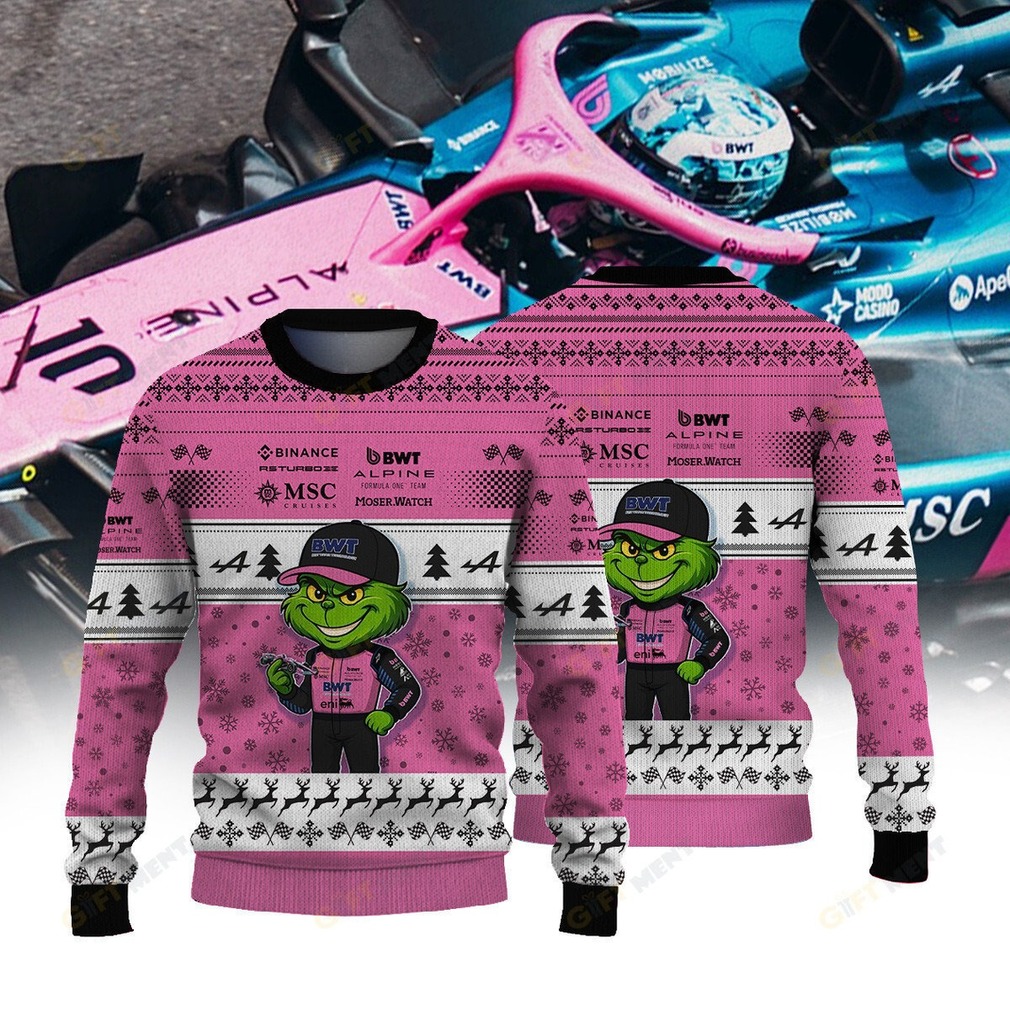 BWT Alpine F1 Team × Grinch Ugly Christmas Sweater v2 BWT Alpine F1 Team × Grinch Ugly Christmas Sweater v2