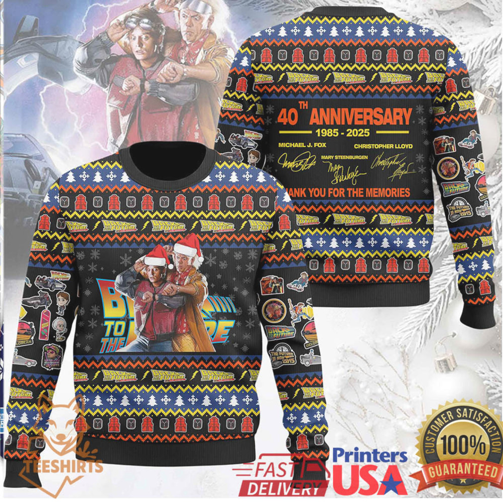 Back to the Future 40th anniversary themed Christmas jumper or ugly sweater Back to the Future 40th anniversary themed Christmas jumper or ugly sweater