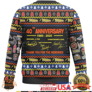 Back to the Future 40th anniversary themed Christmas jumper or ugly sweater
