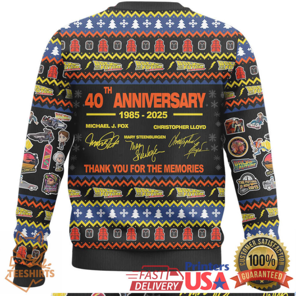 Back to the Future 40th anniversary themed Christmas jumper or ugly sweater Back to the Future 40th anniversary themed Christmas jumper or ugly sweater