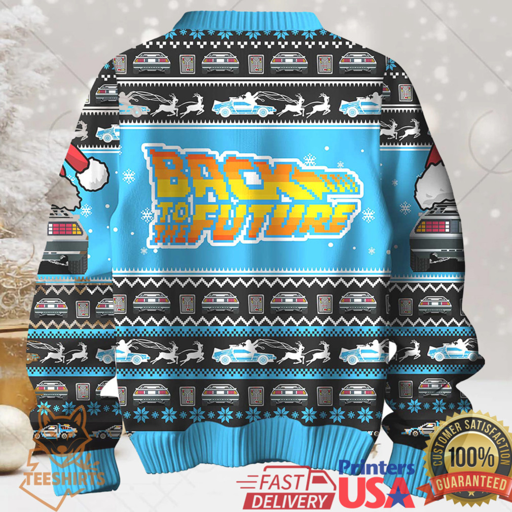 Back to the Future Christmas Ugly Sweater Back to the Future Christmas Ugly Sweater