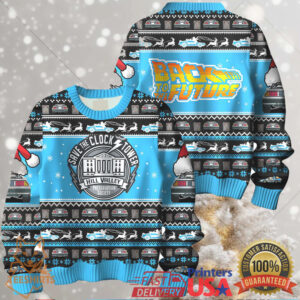 Back to the Future Christmas Ugly Sweater