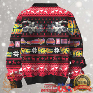 Back to the Future DeLorean Ugly Christmas Sweater