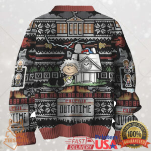 Back to the Future x Snoopy Ugly Christmas Sweater
