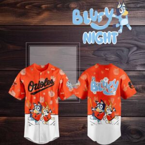 Baltimore Orioles 2025 Bluey MLB Game Night Christmas Baseball Jersey