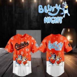 Baltimore Orioles 2025 Bluey MLB Game Night Christmas Baseball Jersey