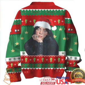 Billie Eilish Happy Holiday Ugly Christmas Sweater