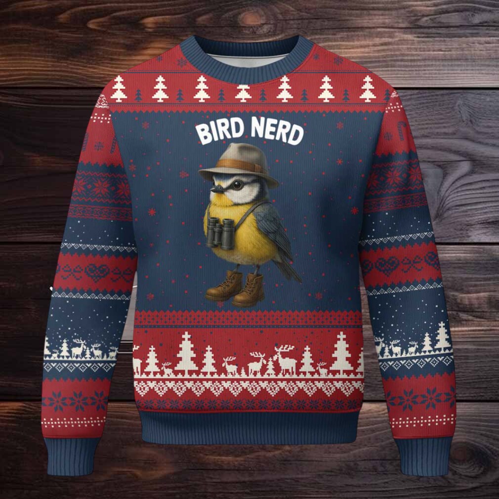 Bird Nerd Ugly Christmas Sweater Funny Birding Bird Lover Watcher Twitcher Bird Nerd Ugly Christmas Sweater Funny Birding Bird Lover Watcher Twitcher