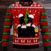 Jack Skellington Oogie Boogie Ugly Christmas Sweater Family Black White Jack Skellington Oogie Boogie Ugly Christmas Sweater Family Black White