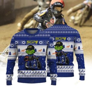 Brady Kurtz × Grinch FIM Speedway SGP Christmas Ugly Sweater