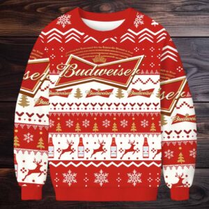 Budweiser Christmas Ugly Sweatshirt Budweiser Christmas Ugly Sweatshirt