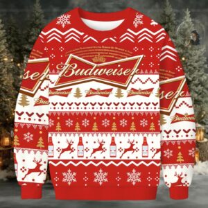 Budweiser Christmas Ugly Sweatshirt