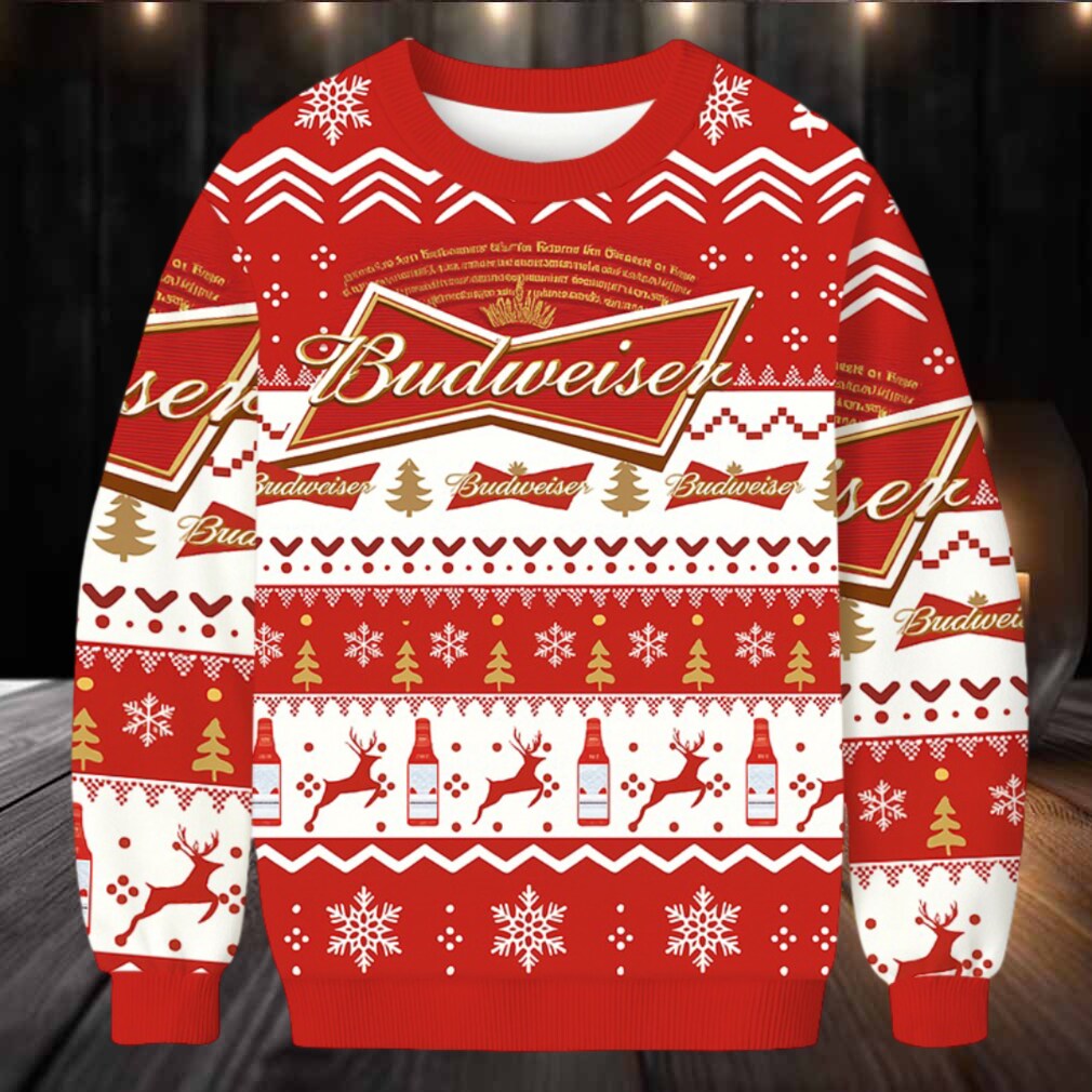 Budweiser Christmas Ugly Sweatshirt Budweiser Christmas Ugly Sweatshirt