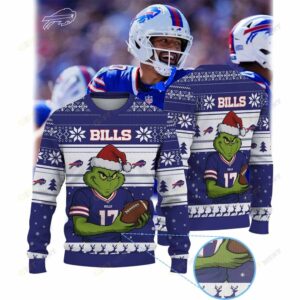 Buffalo Bills x Grinch Christmas Official Ugly Sweater