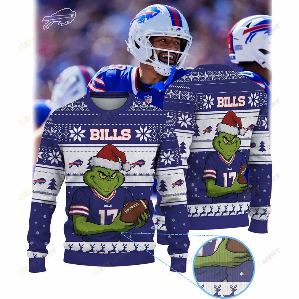 Buffalo Bills x Grinch Christmas Official Ugly Sweater Buffalo Bills x Grinch Christmas Official Ugly Sweater