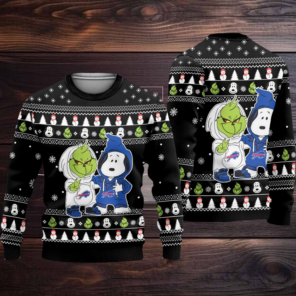 Buffalo Bills – Grinch And Snoopy Ugly Christmas Sweater Buffalo Bills – Grinch And Snoopy Ugly Christmas Sweater