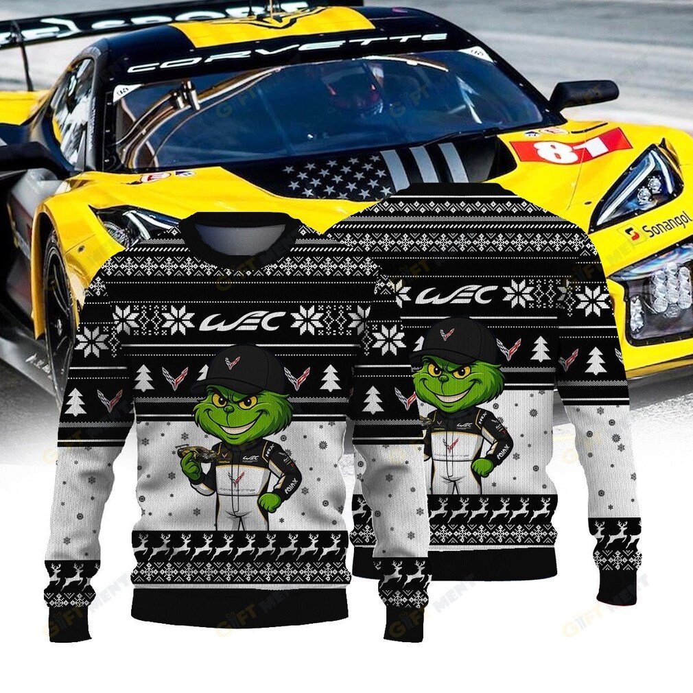 CORVETTE RACING FIAWEC × Grinch Ugly Christmas Sweater CORVETTE RACING FIAWEC × Grinch Ugly Christmas Sweater