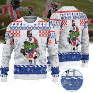Cade Clason Partzilla PRMX Kawasaki × Grinch Ugly Christmas Sweater
