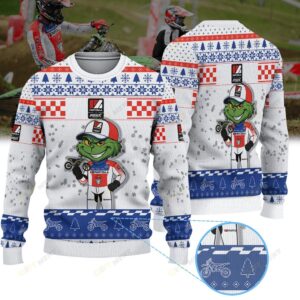 Cade Clason Partzilla PRMX Kawasaki × Grinch Ugly Christmas Sweater