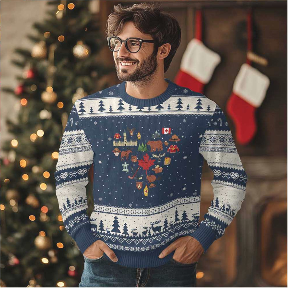 Canada Pride Ugly Christmas Sweater Canadian Flag Maple Leaf Canada Pride Ugly Christmas Sweater Canadian Flag Maple Leaf