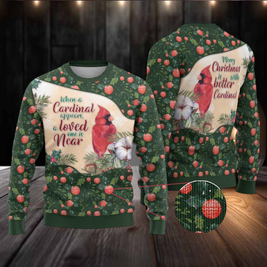 Cardinal Christmas Ugly Christmas Sweater Love Near The Xmas Cardinal Christmas Ugly Christmas Sweater Love Near The Xmas