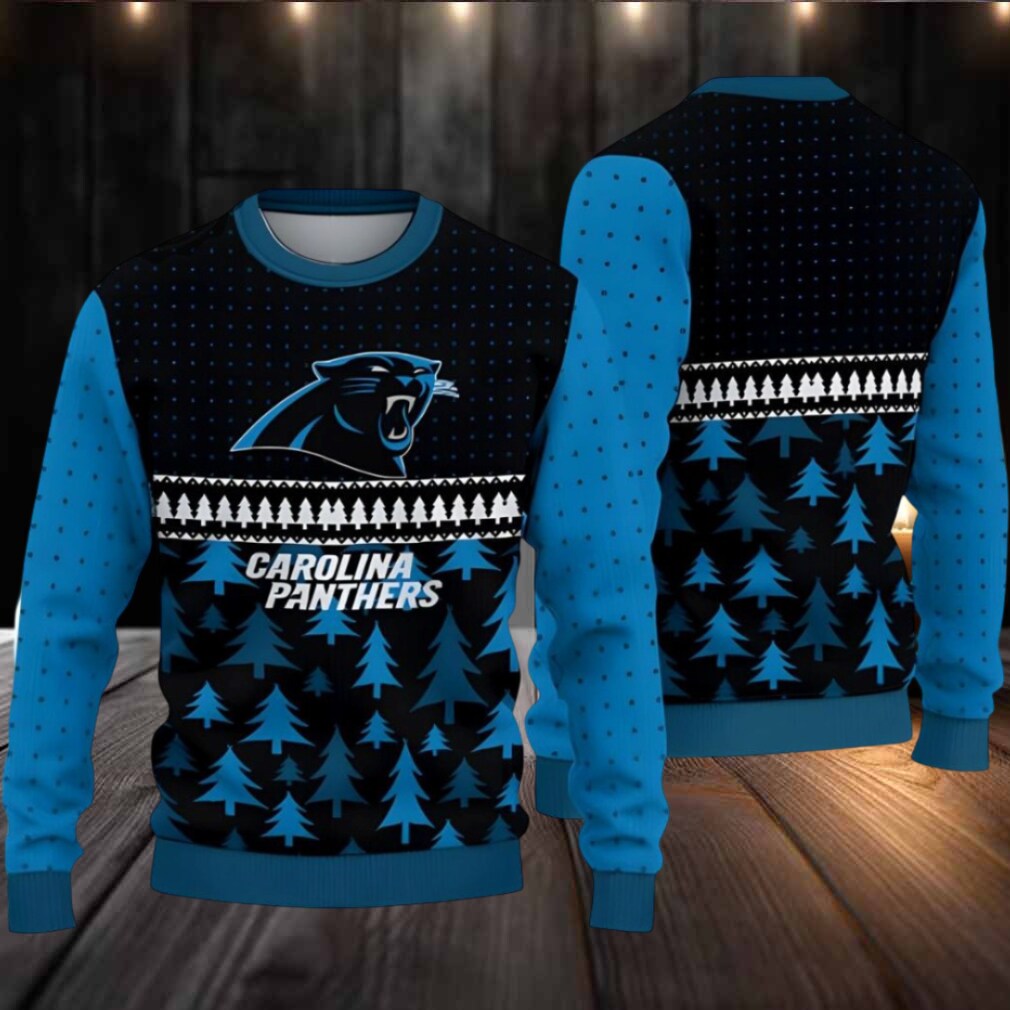 Carolina Panthers Winter Roar Ugly Christmas Sweater Mens Womens Carolina Panthers Winter Roar Ugly Christmas Sweater Mens Womens