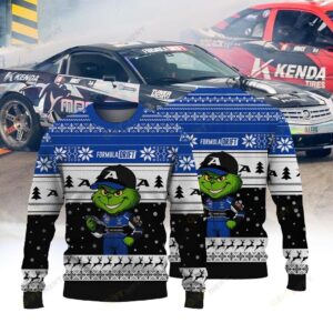 Cash Racing Jonathan Hurst × Grinch Ugly Christmas Sweater