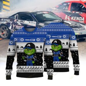 Cash Racing Jonathan Hurst × Grinch Ugly Christmas Sweater