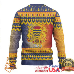 Chad Christmas Ugly Christmas Sweater Coat Of Arms Merry Christmas