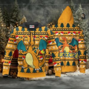 Charizard Ugly Christmas Sweater Anime Pokemon Manga 1k736 Fan Gift Stylist Unisex Cartoon Graphic Outfits Aop 3d Hoodie