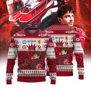 Charles Leclerc Ferrari Spirit Ugly Christmas Sweater 2025 Edition