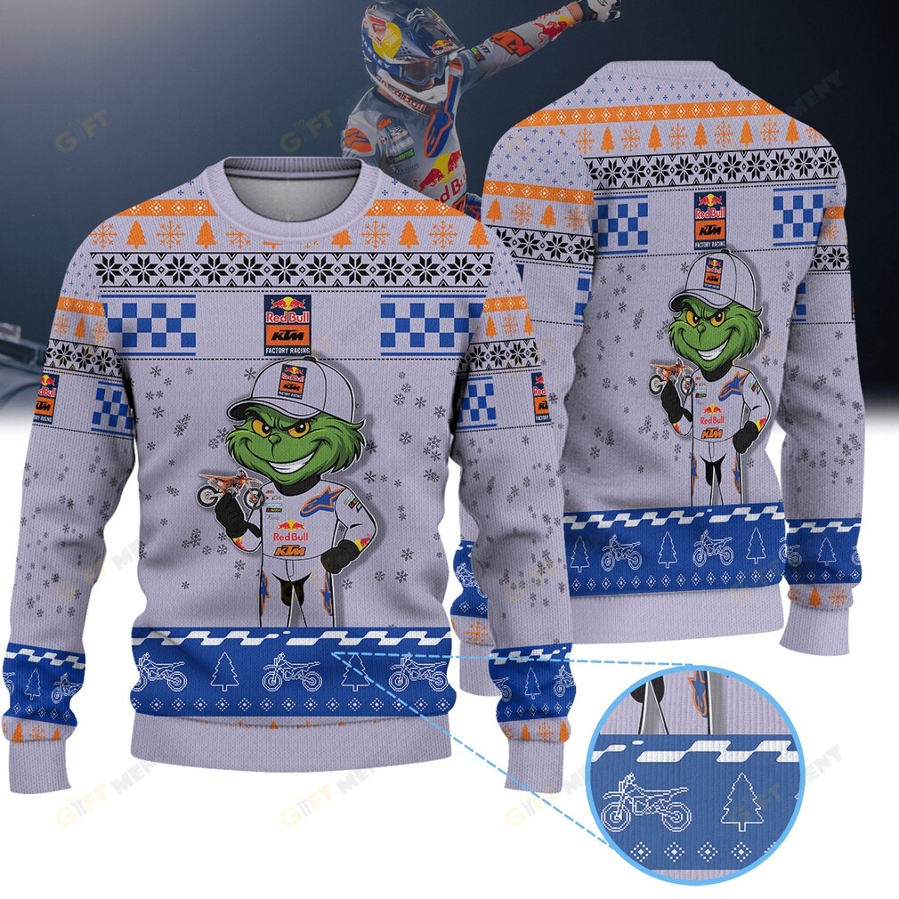 Chase Sexton Red Bull KTM Grinch Ugly Christmas Sweater front view