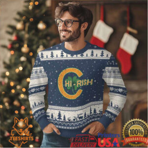 Chicago Irish Chirish Ugly Christmas Sweater Happy Saint Patrick's Day Lucky Shamrock