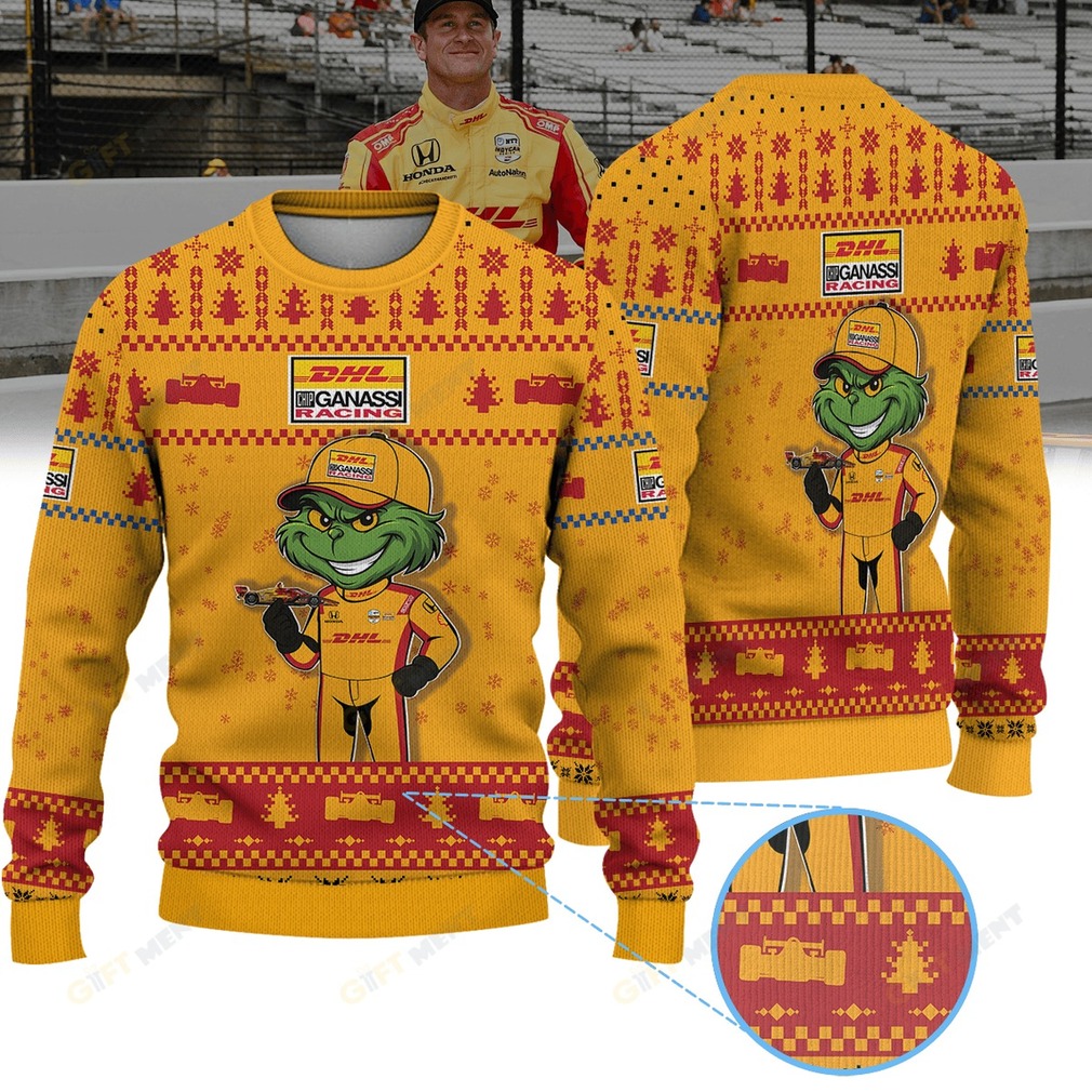 Chip Ganassi Racing Alex Palou IndyCar × Grinch Ugly Christmas Sweater Chip Ganassi Racing Alex Palou IndyCar × Grinch Ugly Christmas Sweater