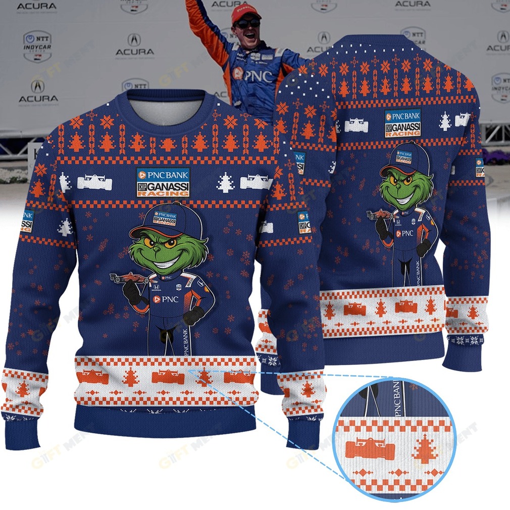 Chip Ganassi Racing ScottDixon IndyCar × Grinch Ugly Christmas Sweater Chip Ganassi Racing ScottDixon IndyCar × Grinch Ugly Christmas Sweater
