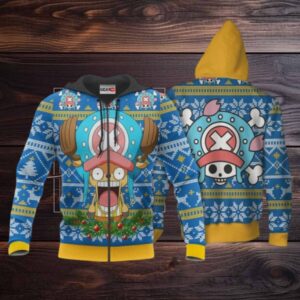 Chopper Ugly Christmas Sweater One Piece Anime 1k503 Fan Gift Stylist Unisex Cartoon Graphic Outfits Aop 3d Hoodie