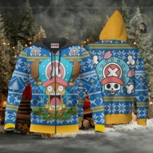 Chopper Ugly Christmas Sweater One Piece Anime 1k503 Fan Gift Stylist Unisex Cartoon Graphic Outfits Aop 3d Hoodie