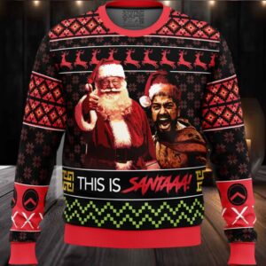 Christmas Leonidas This Is Santa 300 Ugly Christmas Sweater