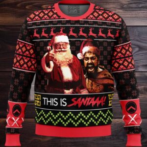 Christmas Leonidas This Is Santa 300 Ugly Christmas Sweater