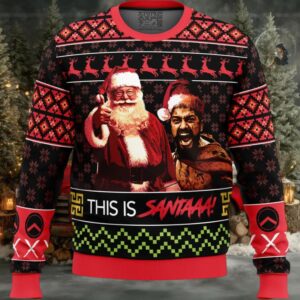 Christmas Leonidas This Is Santa 300 Ugly Christmas Sweater