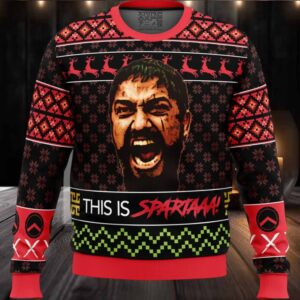 Christmas Leonidas This Is Sparta 300 Ugly Christmas Sweater