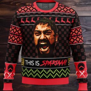 Christmas Leonidas This Is Sparta 300 Ugly Christmas Sweater