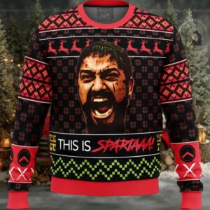 Christmas Leonidas This Is Sparta 300 Ugly Christmas Sweater