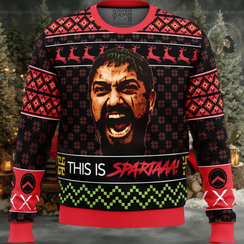 Christmas Leonidas This Is Sparta 300 Ugly Christmas Sweater Christmas Leonidas This Is Sparta 300 Ugly Christmas Sweater