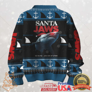 Christmas Shark Santa Jaws Ugly Christmas Sweater