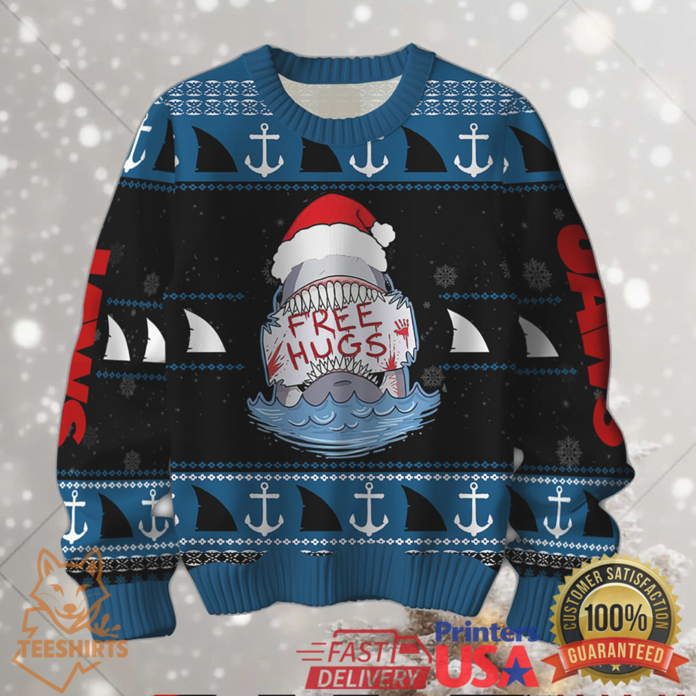 Christmas Shark Santa Jaws Ugly Christmas Sweater Christmas Shark Santa Jaws Ugly Christmas Sweater
