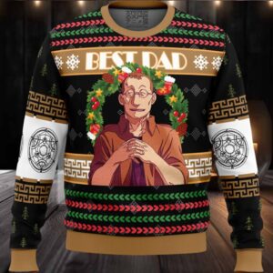 Christmas Shou Tucker Best Dad Fullmetal Alchemist Ugly Christmas Sweater
